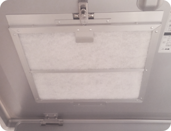 レンジフードフィルターの取り付け後