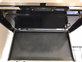 レンジフードフィルターの取り付け前