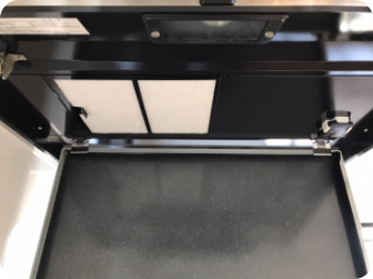 レンジフードフィルターの取り付け後