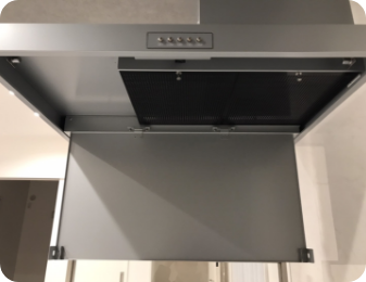 レンジフードフィルターの取り付け前