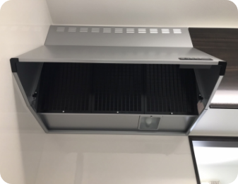 レンジフードフィルターの取り付け前